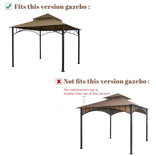 image for SCOCANOPY Replacement roof for Target Madaga Gazebo Model L-GZ136PST,(