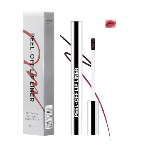 Highly Pigmented Non-Stick Lipstick Smudge-Proof Transfer-Proof for All-Day Wear Matte Peel Off Lip Stain Long Lasting Waterproof Lip Liner (Muted Berry)