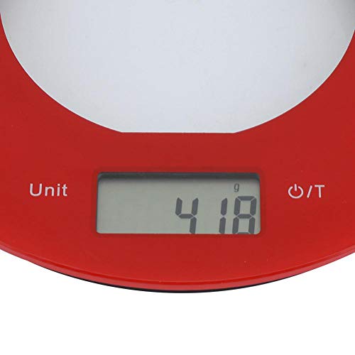 Escala de pesagem doméstica Forma redonda Balança eletrônica Segura Não-tóxico Balanças de alimentos