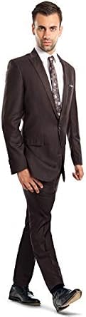 One Button Suit Men Slim Fit Blazer Pants Set Casual Formal Sport Jacket Coat Peak Lapel Tuxedo Prom