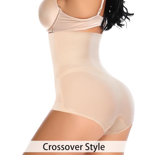 Image of Werena Tummy Control Shapewear Panties for Women High Waisted Body Shaper Slimming Shapewear Underwear Girdle Panty
