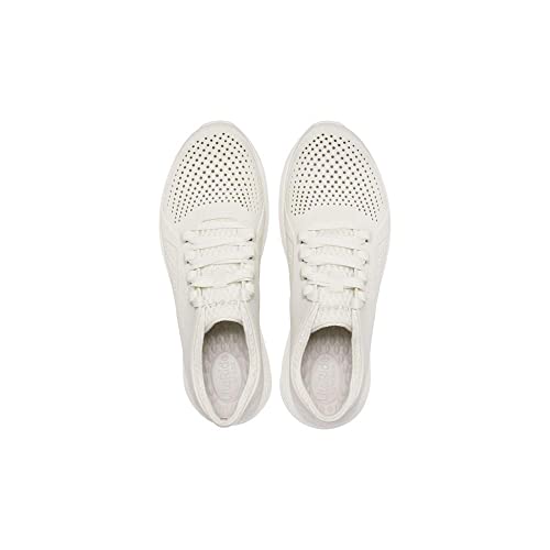 Image of Crocs Men's LiteRide Pacer Sneaker | Comfortable Tennis Shoes, Almost White