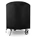 Cubierta para Barbacoa Redonda, 75 x 70 cm, Redonda, Resistente a la Intemperie, 420D, Resistente al desgarro, Resistente al Agua, Redonda, para Barbacoa de carbón Vegetal, Parrilla de Gas