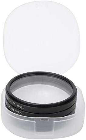 Lens Filter, Four Close-up Filters Optical Magnifying Glass Macro Filter Kit +1,+2, 4, 10 58mm Lens Filter Kit, Camera Lens Filter Sets with Storage Box