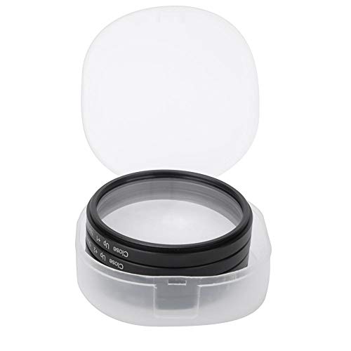 Filtro de lente, quatro filtros de close-up Kit de filtro macro para lente de aumento óptica + 1, 2,