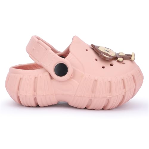 Image of GLJ Monkey Design Kids Clog Shoes - Comfortable Indoor and Outdoor Sandals for Boys & Girls 8100