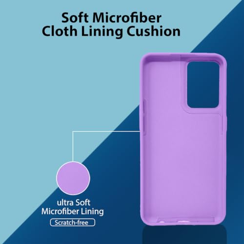Image of LIRAMARK Liquid Silicone Soft Back Cover Case for OnePlus Nord CE 2 5G / 1+Nord CE 2 5G (Lavender)