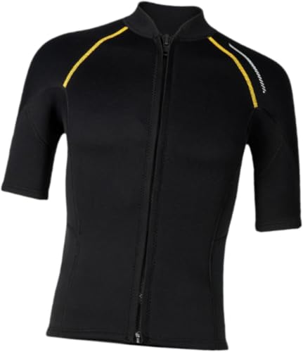 Camiseta de neopreno para hombre Duiaynke para buceo y deportes acuáticos, con cierre frontal, 1.5mm miniatura 2