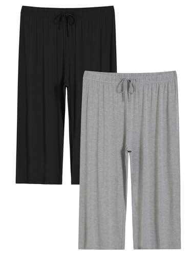 Image of Latuza Women's Plus Size Capri Pajama Pants Wide Leg