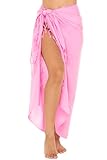 SHU-SHI - Pareo para Mujer - Diseño en Colores Lisos - Talla única - Rosa Claro