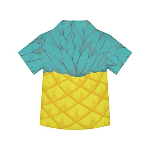 Boys Girls Hawaiian Shirt Cool Summer Casual Blouse Short Sleeve Button Down Tops Holiday Camp Shirt2