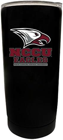 North Carolina Central University Black Insulated Stainless Steel Tumbler Glossy brushed finish Officially Licensed Collegiate Product