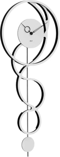 Hermle 61023-002200 zegar ścienny, nowoczesny, 68 cm x 26 cm x 5 cm