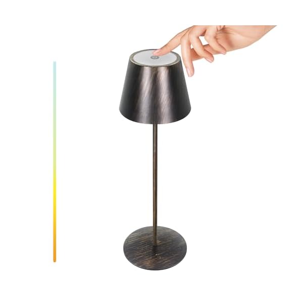 uuffoo Tischlampe Kabellose, LED Tischlampe akku, Led tischleuchte kabellos