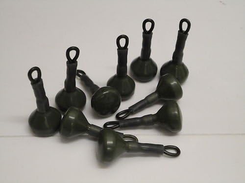 TMC Pack of 10 x 20 Gram quality coated back Weights. Secure Clip. Carp, Pike, fishing