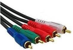 6FT Component Video Cable with Audio RGB Red Green Blue White Red