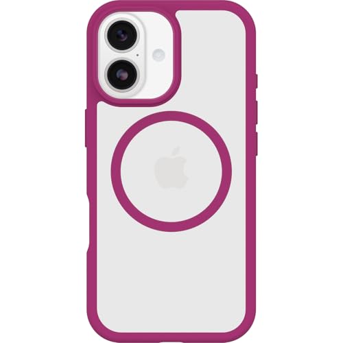 Image of OtterBox React MagSafe Case for iPhone 17, Clear /Pink | Shockproof, Drop-Proof, Ultra-Slim Protective Thin Case, Tested to Military Standard