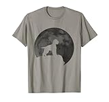 Silhouette de lune et de chien – Lagotto Romagnolo T-Shirt