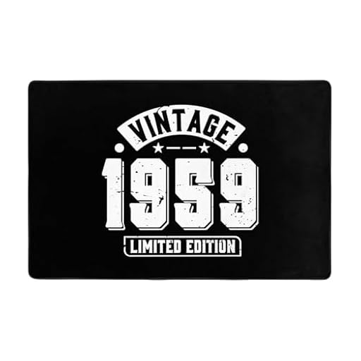 Alfombra Entrada Edición Limitada 1959 Alfombras Limpia Zapatos Lavable Alfombrilla Antideslizante Absorbente Alfombra De Baño para Pasillo Cocina Patio 40X60CM | Ya disponible en tu tienda friki favorita! En mundofriki.es!