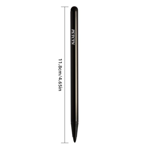 2pcs Black Stylus Pens for Universal Touch Screen Devices - Compatible with iPad, Samsung Galaxy, Smartphones
