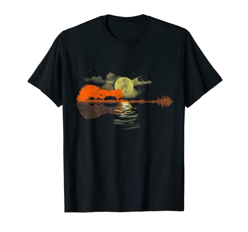 Guitar Lake Reflections, Lake Shadow, Música, Guitarra acústica Camiseta