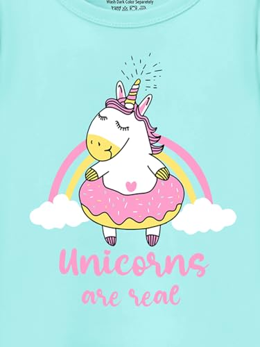 Image of Trampoline Girls Pack of 2 T-Shirt and Shorts Set | Unicorn & Ocean Print