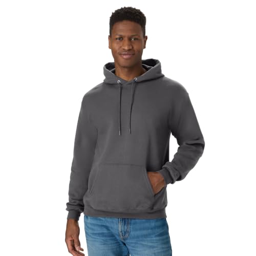 Hanes Men's EcoSmart Pullover Hooded Sweatshirt - image 2