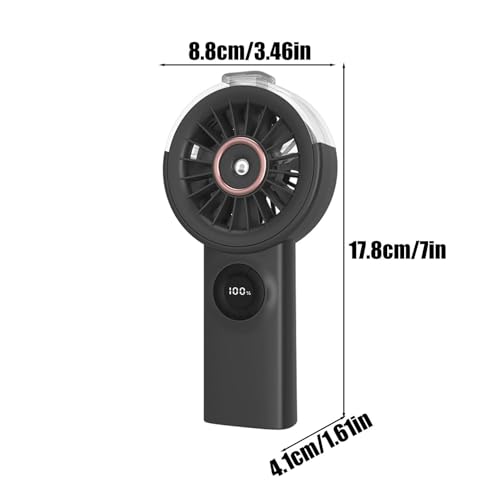 Ventilateur brumisateur portable rechargeable à 100 vitesses pour bureau - 6