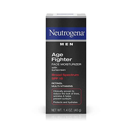 Neutrogena Men Age Fighter Face Moisturizer SPF 15, 1.4 Ounce, Pack of 3