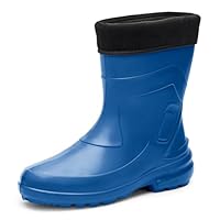 Ladeheid Women's EVA Thermo Extra Light Wellington Boots Rainy Wellies Rain Boots LA-800-2017 (Cornflower/Black, 4.5 UK)