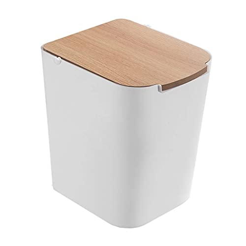 Cubo de basura para cocina contenedor de almacenamiento con tapa a presión