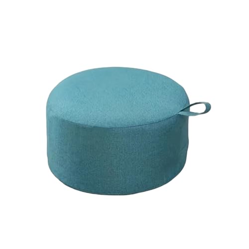 Genérico Colchoneta de cojín Redonda Engrosada, Almohada de Soporte de Yoga de patrón Liso, colchoneta de meditación en el Suelo, múltiples Opciones de Color Disponibles. (Blue)