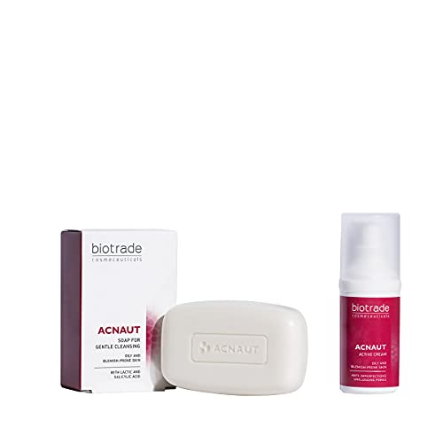 Crema Activa 30 ml + Jabón 100 g Para Piel Grasa Y Propensa al Acné Elimina Comedones Granos Enrojecimiento Irritación Refina los Poros De Biotrade..