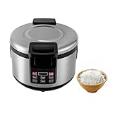 Commercial Rice Cooker & Warmer 19 L/20Qt Large Rice Maker Stainless Steel Rice Maker Cooker Professional Industrial Grain Cooker with Large Capacity, 12H Insulation