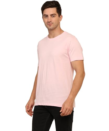 Image of Unisex Round Neck Plain T-Shirt | Combed Bio-Washed Ring Spun Cotton for Men & Women, Short Sleeves