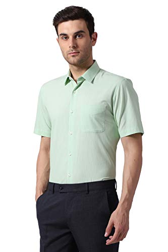 Image of Peter England Men's Solid Slim Fit Formal Shirt