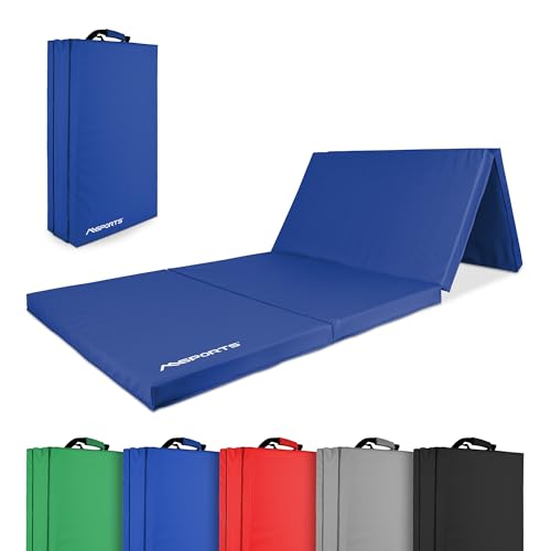 MSPORTS Turnmatte Premium klappbare Weichbodenmatte 190 x 80 x 5 cm Gymnastikmatte Sportmatte für zuhause Kinder Erwachsene (Blau, 190 x 80 x 5 cm) MSPORTS Turnmatte Premium klappbare Weichbodenmatte 190 x 80 x 5 cm Gymnastikmatte Sportmatte für zuhause Kinder Erwachsene (Blau, 190 x 80 x 5 cm)