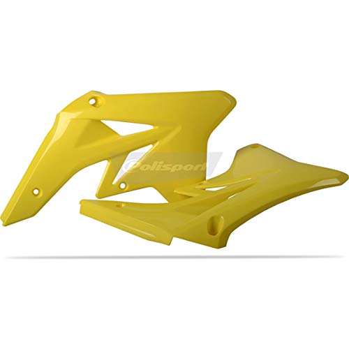Caches de radiateur Polisport 8428400001 jaunes pour motos Suzuki