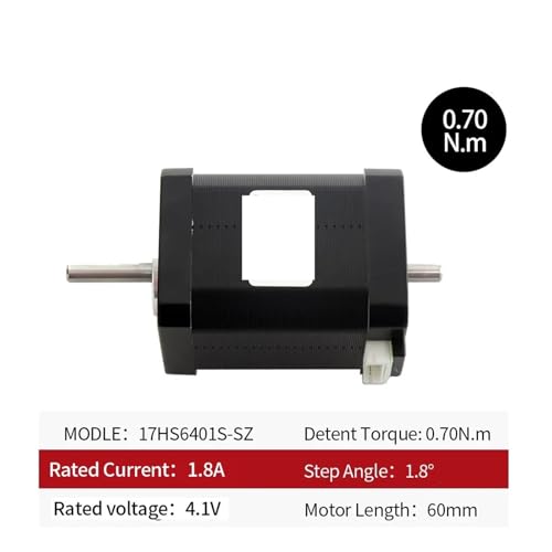 Moteur NEMA 17 double arbre pour éliminer les pertes de pas