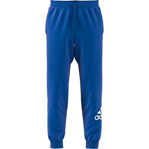 adidas Men's Must Haves Badge of Sport Pant French Terry Blue/White Medium