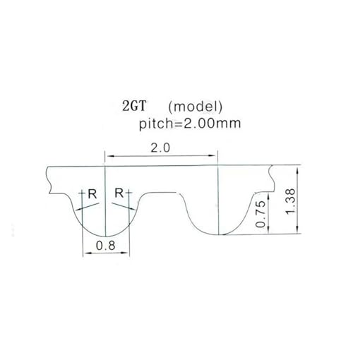 Courroie de distribution GT2 9mm anti-extension pour impression 3D nette