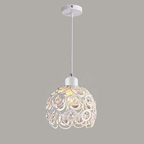Lustre en cristal anti-éblouissement avec cadre en métal pour salon et cuisine