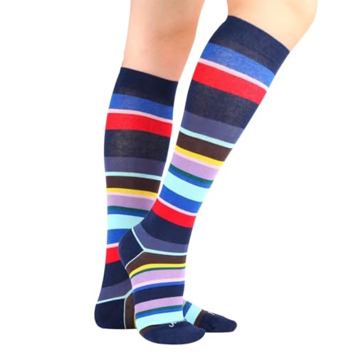 Image of ja vie Women & Men Comfy 75% Merino Wool Compression Socks 15-20mmHg Extra Soft