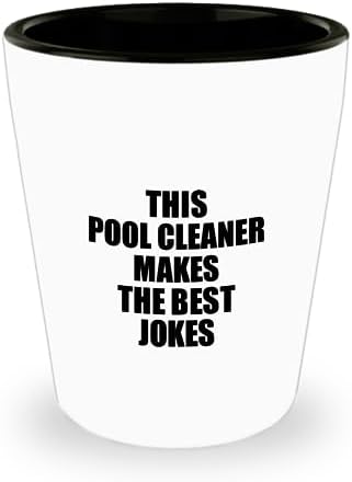 This Pool Cleaner Shot Glass Makes The Best Jokes Funny Sarcastic Gift Idea Ironic Gag Humor 1.5 Oz Shotglass image 3