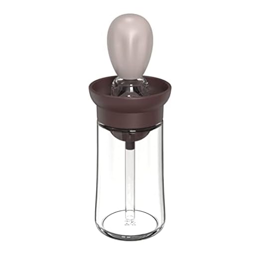 Oljeflaskborste Silikonborste För Glasflaskor Mätning Dispenser 2 I 1 För Bbq Bbq Vinegar Turkiet (brown)