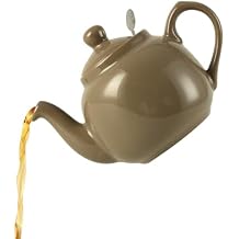 London Pottery Farmhouse Teapot with Infuser, Ceramic, Toffee Limited Color, 2 Cup 600 ml