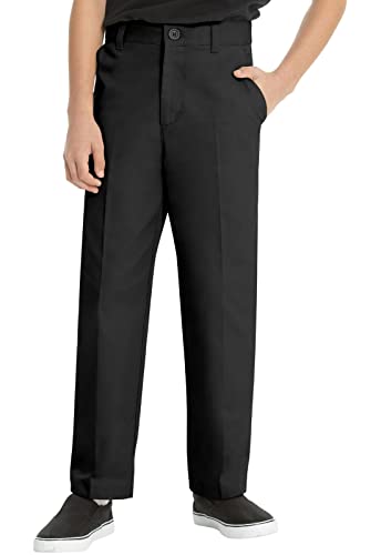 Image of Classroom Uniforms Little Boys Pants Flat Front 3 Pockets | Adjustable Waist Twill, Zip Fly Front, Adjustable Waistband, Smooth & Comfortable Fabric, Easy Care, School Uniform Essential