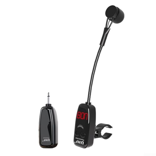 Micrófono inalámbrico UHF para flauta que evita caídas con abrazadera 2