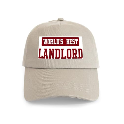CafePress Worlds Best Landlord Cap Unique Adjustable Baseball Hat Khaki