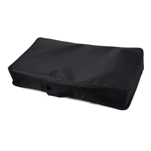 Toyvian Electric Guitar Effects Pedal Board Storage Bag Black M601 Comfortable Handle Durable Nylon Fabric Easy Zipper Access
